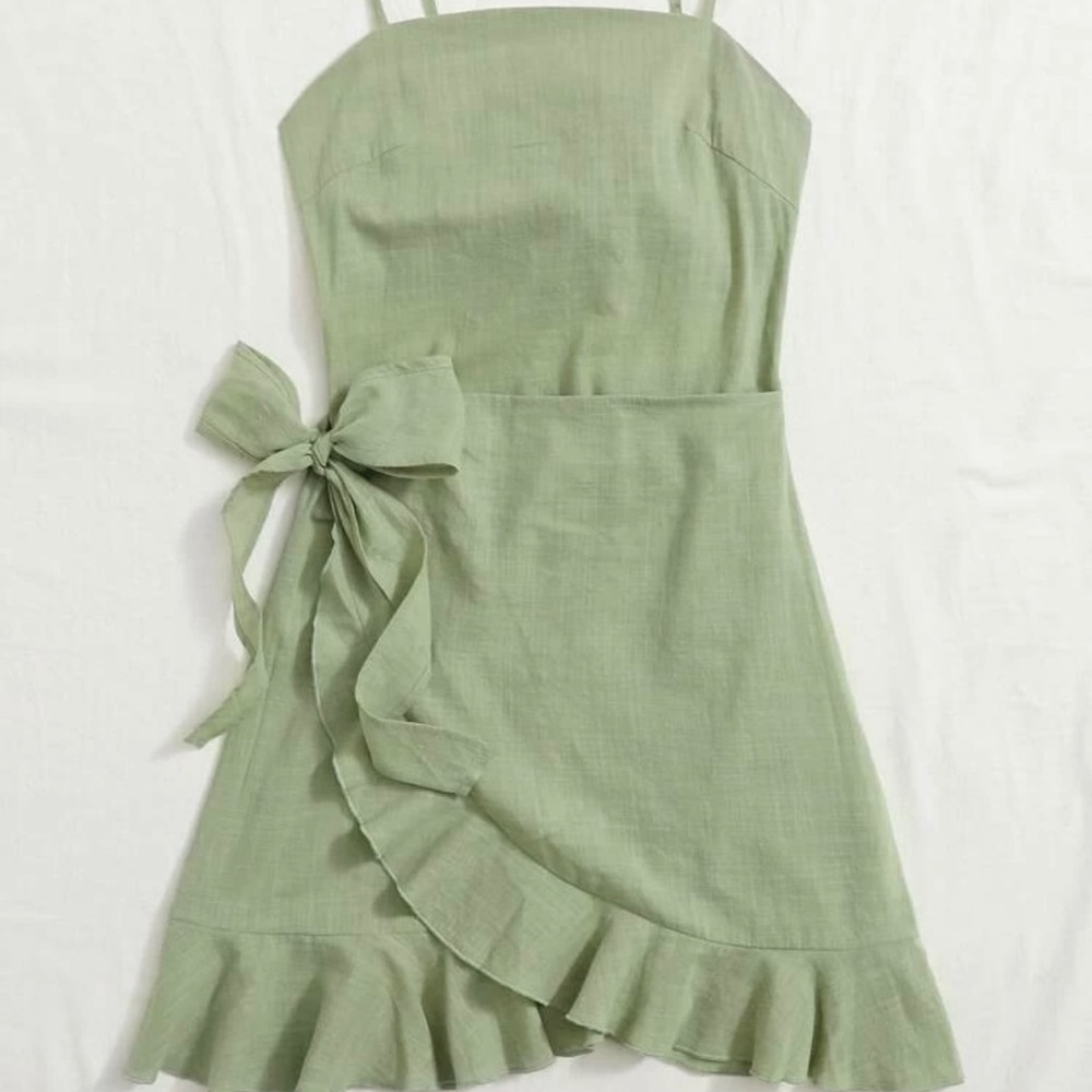 sage green dress!